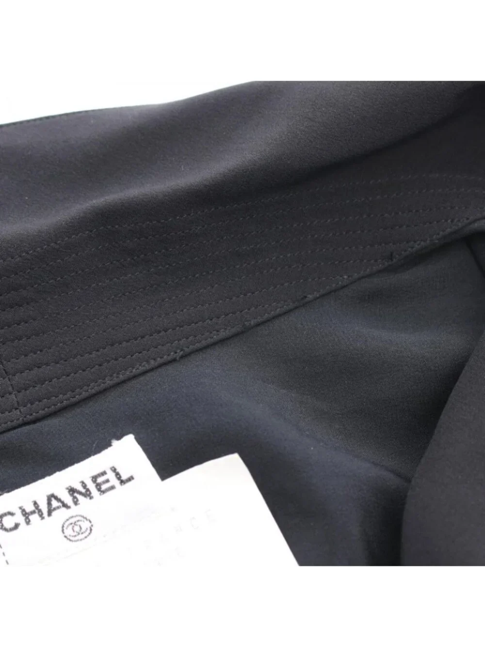 Chanel CC Logo Shirt Silk Jacket